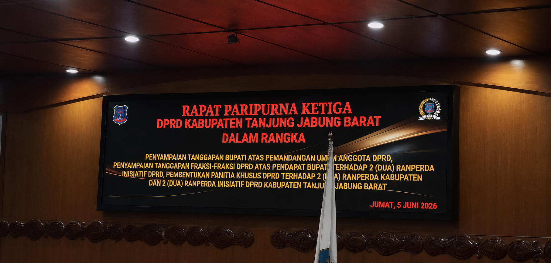 BREAKING NEWS! RAPAT PARIPURNA DPRD TANJAB BARAT DISKORS 15 MENIT UNTUK PEMBENTUKAN PIMPINAN PANSUS