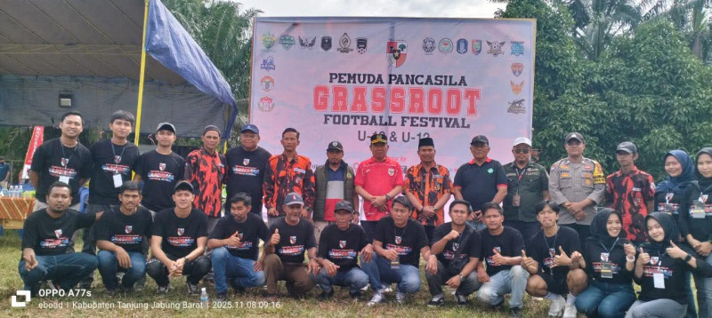 Ketua DPRD Tanjabbar Hadiri Pembukaan Open Tournament Sepakbola Pemuda Pancasila