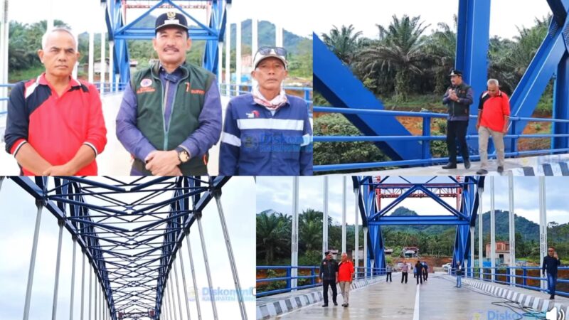 Pj.Bupati Asraf Tinjau Progres Pembangunan Jembatan Tamiai