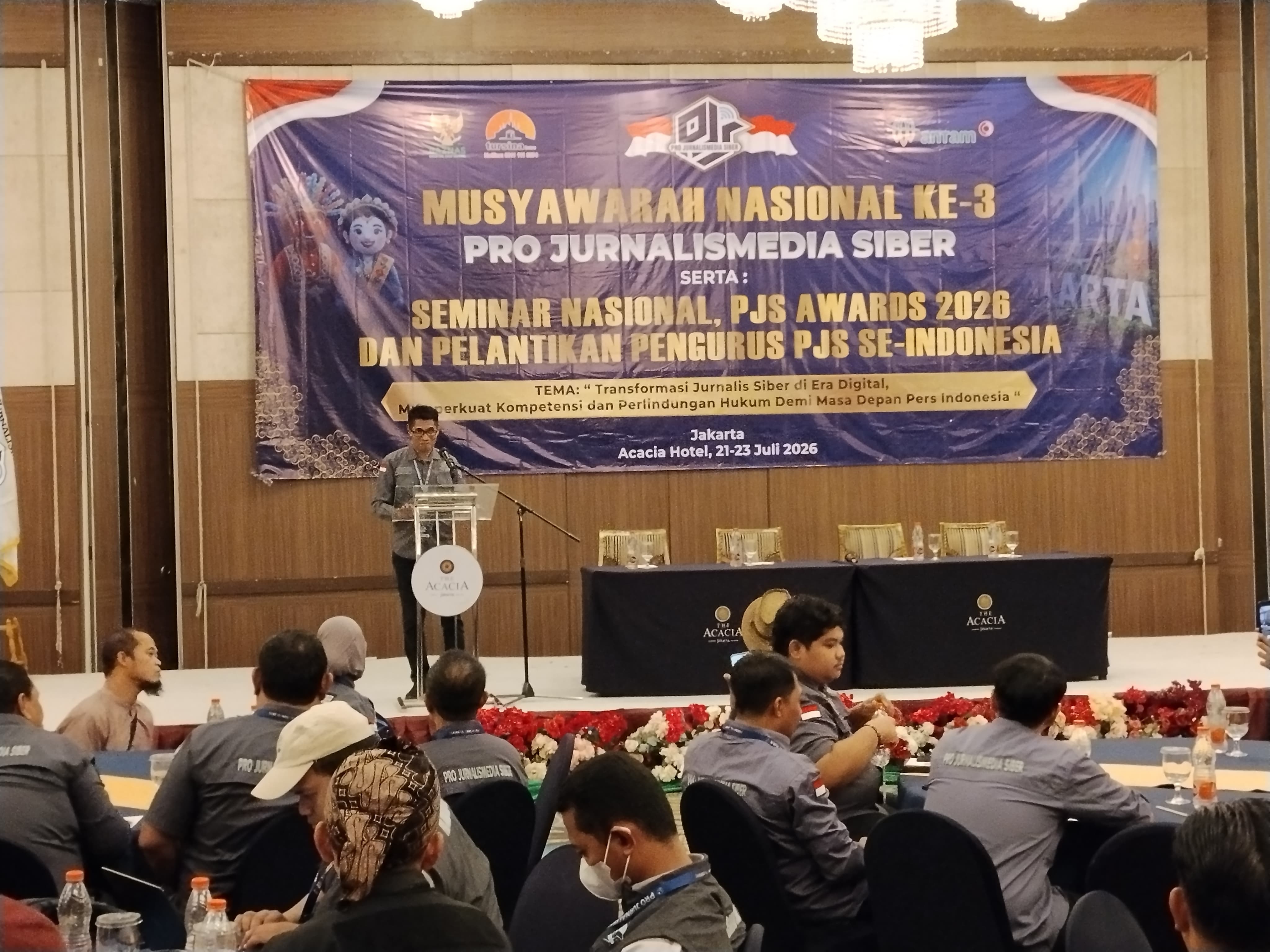 Munas III PJS Resmi Dibuka, Mahmud: Satukan Langkah Menuju Konstituen Dewan Pers