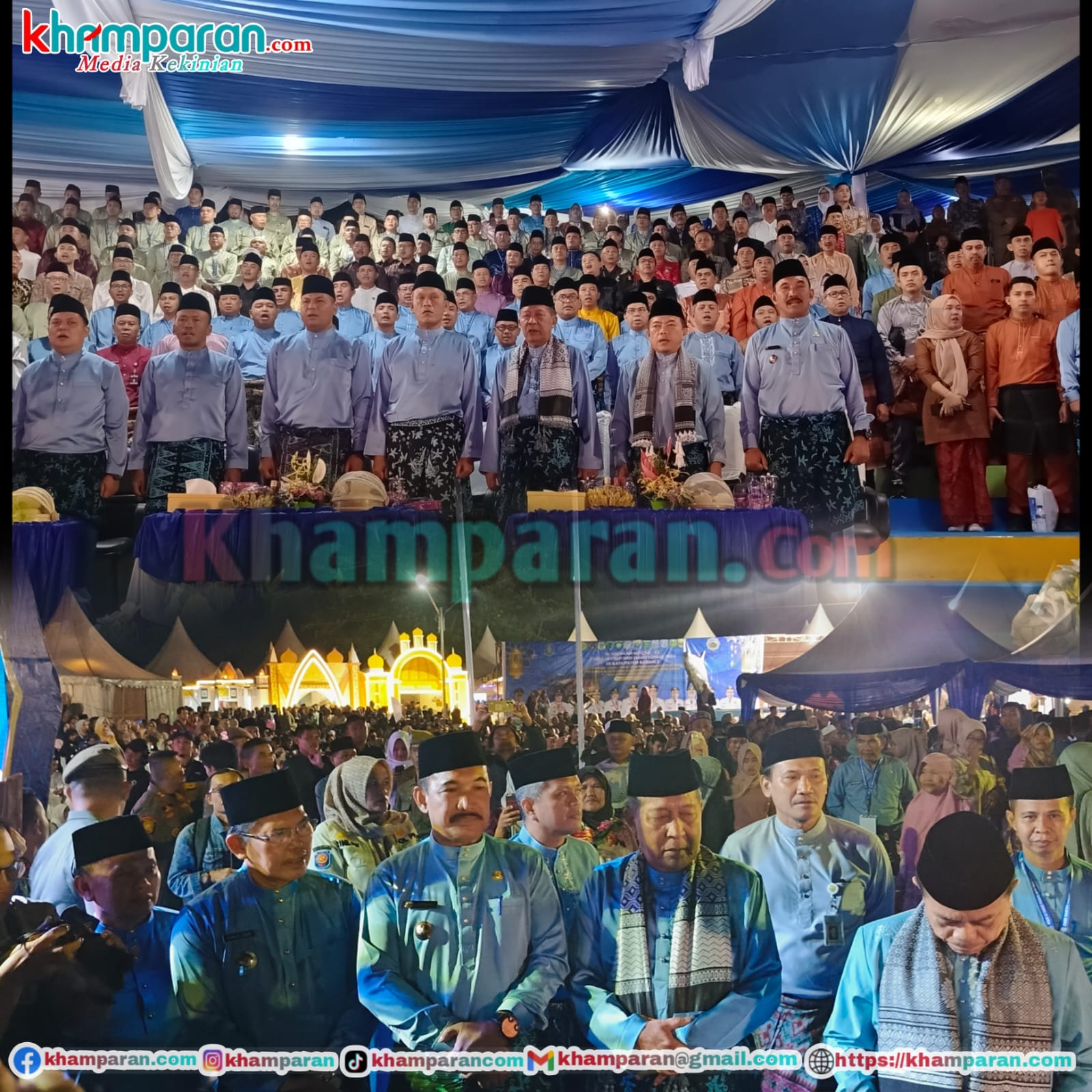 Pembukaan MTQ Ke- 53 Tingkat Provinsi Jambi Resmi dibuka, Ribuan Masyarakat Kerinci dan Sungai Penuh Hadir Padati Arena MTQ di Danau Kerinci