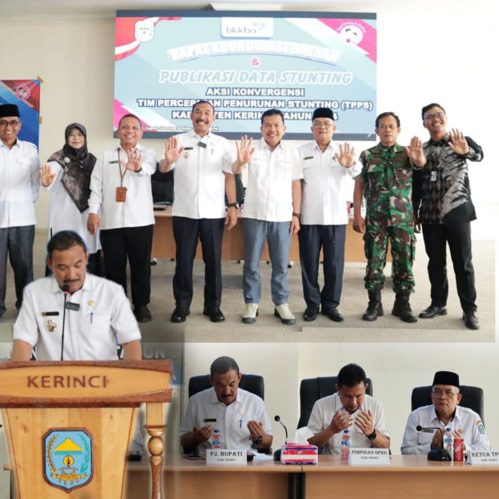 Buka Rakor Publikasi Data Stunting Kabupaten Kerinci, Pj. Bupati Asraf Apresiasi Kerja Keras Tim Yang Terlibat