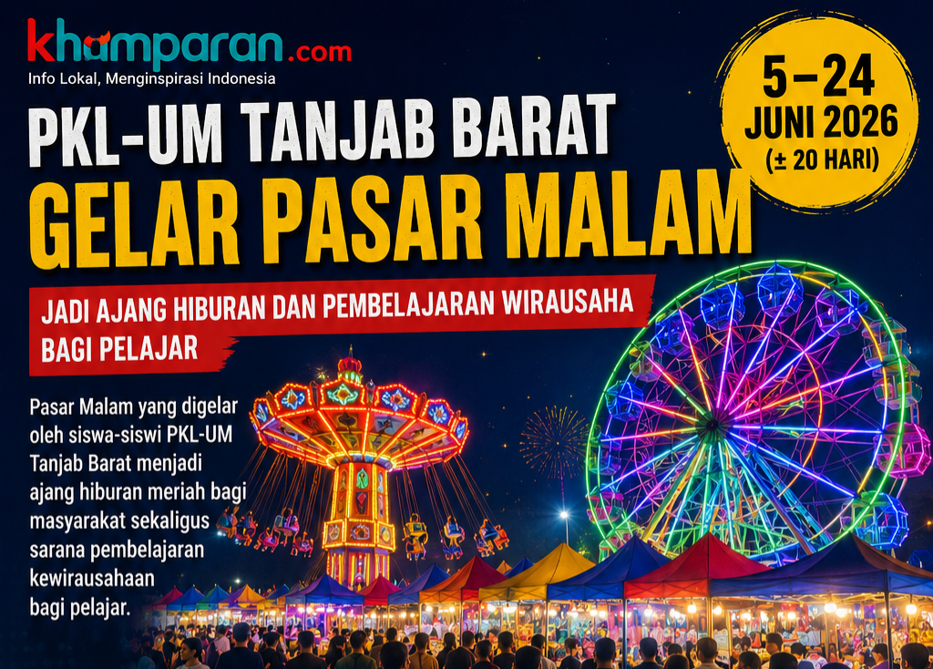 PKL-UM TANJAB BARAT KEMBALI GELAR PASAR MALAM DI ALUN ALUN KUALA TUNGKAL