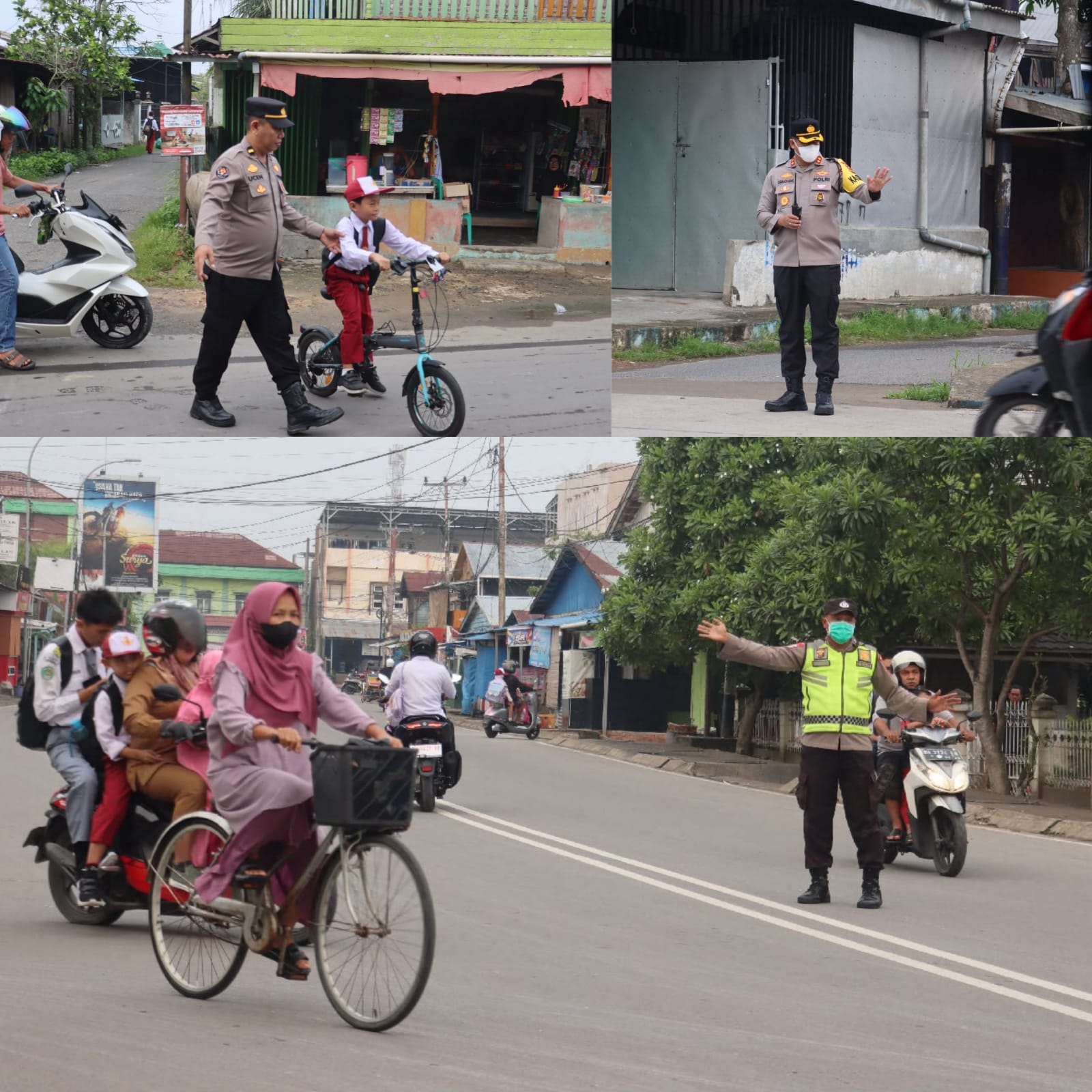 Utamakan Keselamatan Pelajar, Kapolres Tanjab Barat Turun Langsung Atur Lalu Lintas