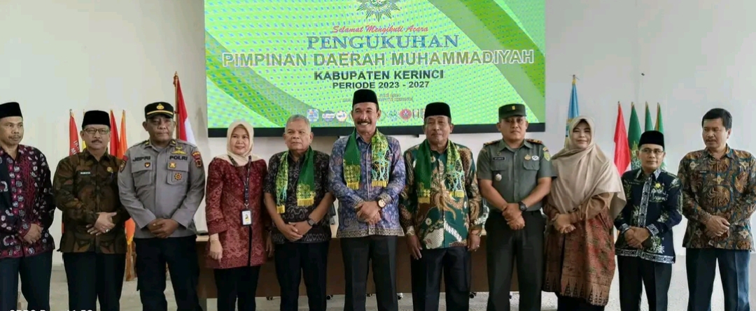 Pj.Bupati Kerinci Asraf Hadiri Pengukuhan PDM Muhammadiyah Kerinci 2023-2027
