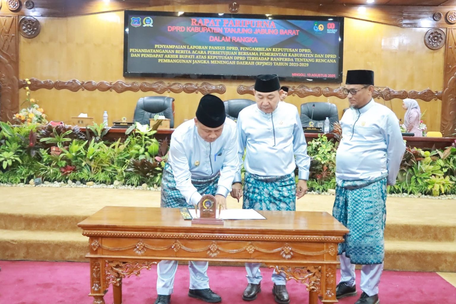 DPRD Tanjab Barat Sepakati RPJMD 2025-2029, Targetkan Daerah Berkualitas, Maju dan Religius