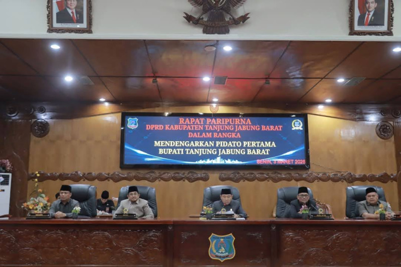 DPRD Tanjabbar Gelar Paripurna, Dengarkan Pidato Perdana Bupati Tanjabbar Terpilih Pilkada 2024