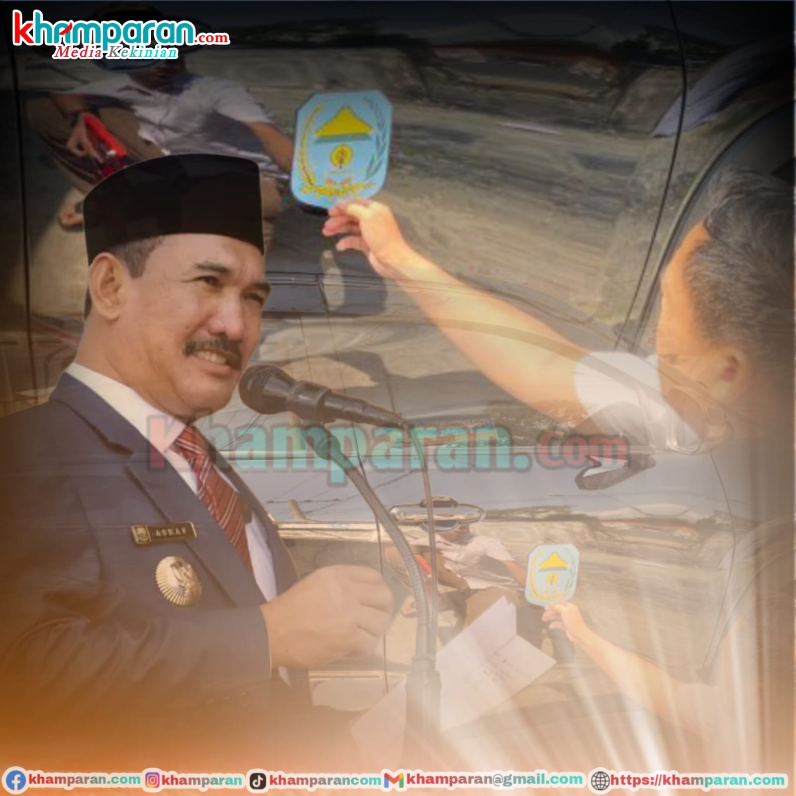 Pj Bupati Asraf Instruksikan OPD Pasang Logo Pemkab di Kendaraan Dinas